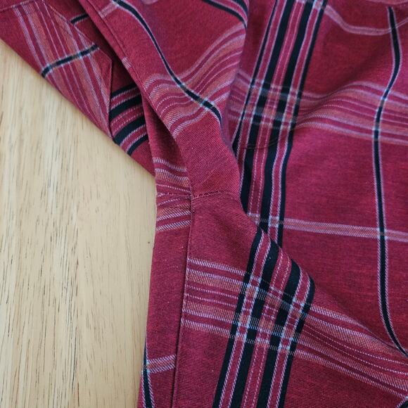 Sanctuary Plaid Pull-On Slim Leg Pant Stretch - Red Multi- Sz S EUC - Picture 6 of 7